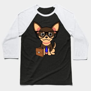 Cute Small Dog is a colleague at work Baseball T-Shirt